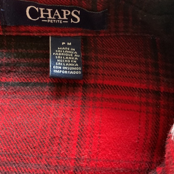 Plaid zip up long sleeve - Picture 2 of 3